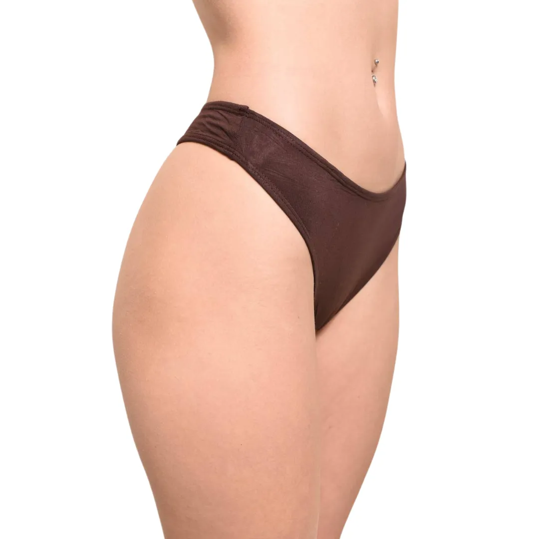 Eco-Modal Underwear - Thongs - Chocolate