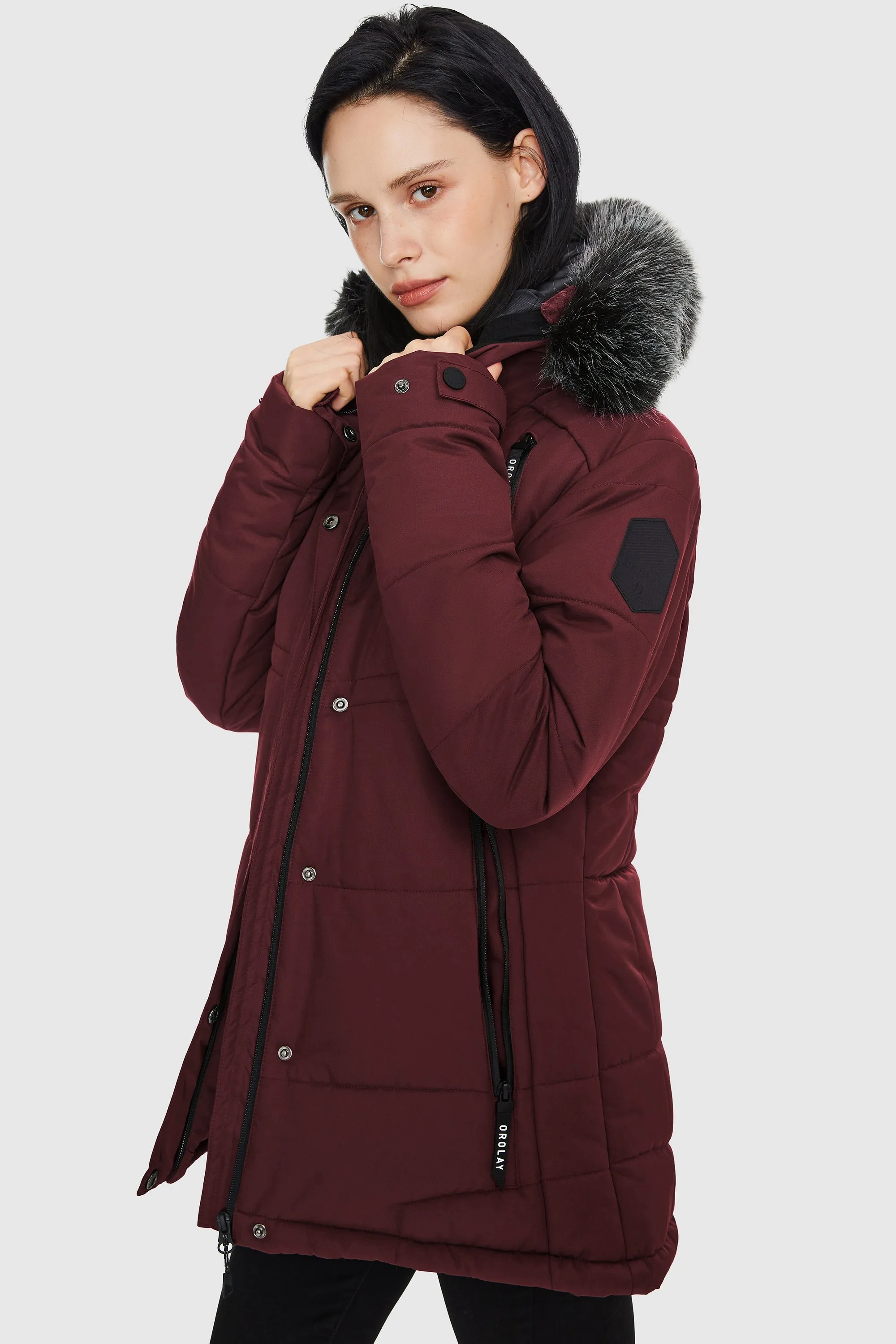 Faux Fur Hooded Mountain Parka