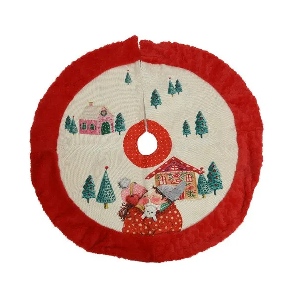 Festive cheer tree skirt