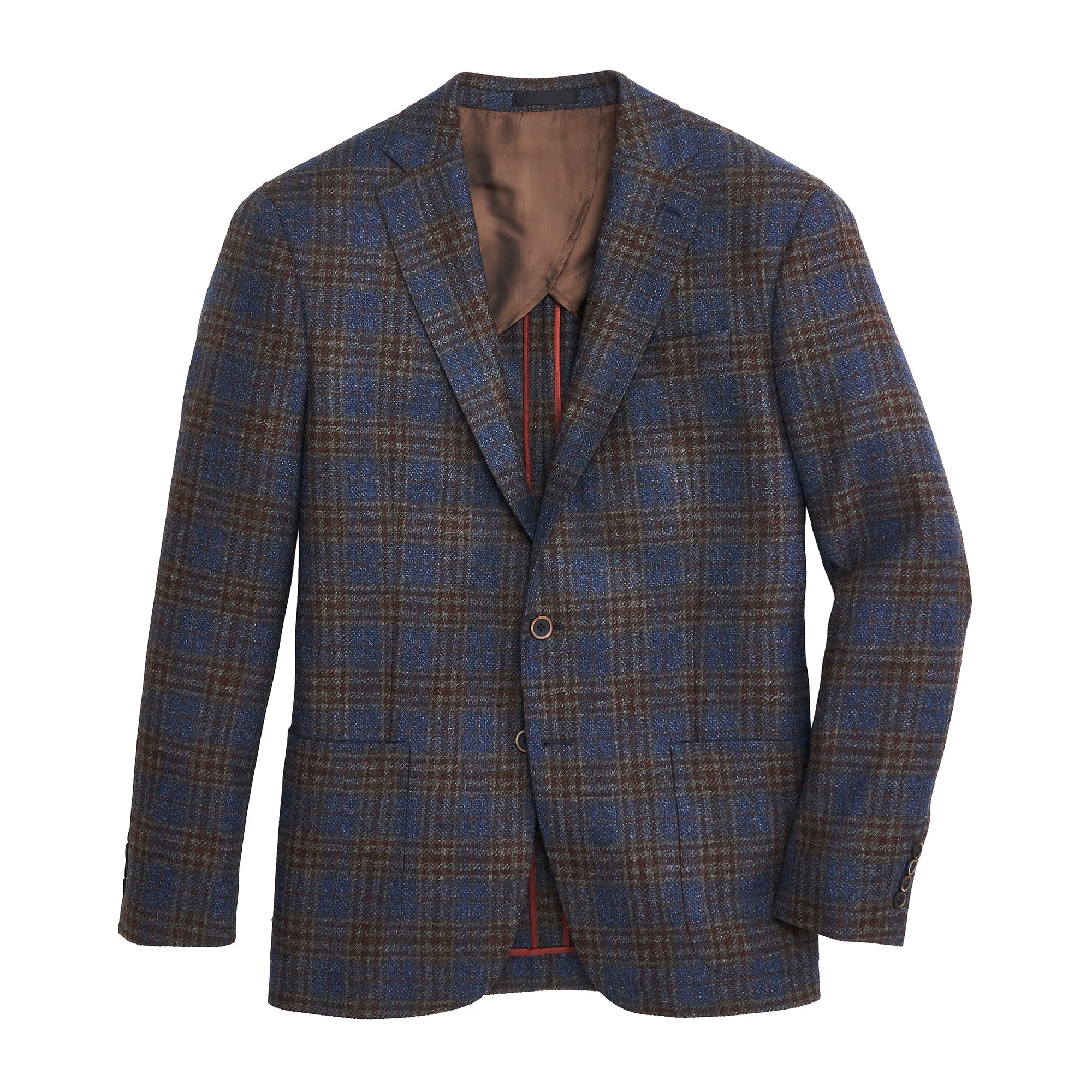 Fondant Plaid Sport Coat - Chocolate Fondant