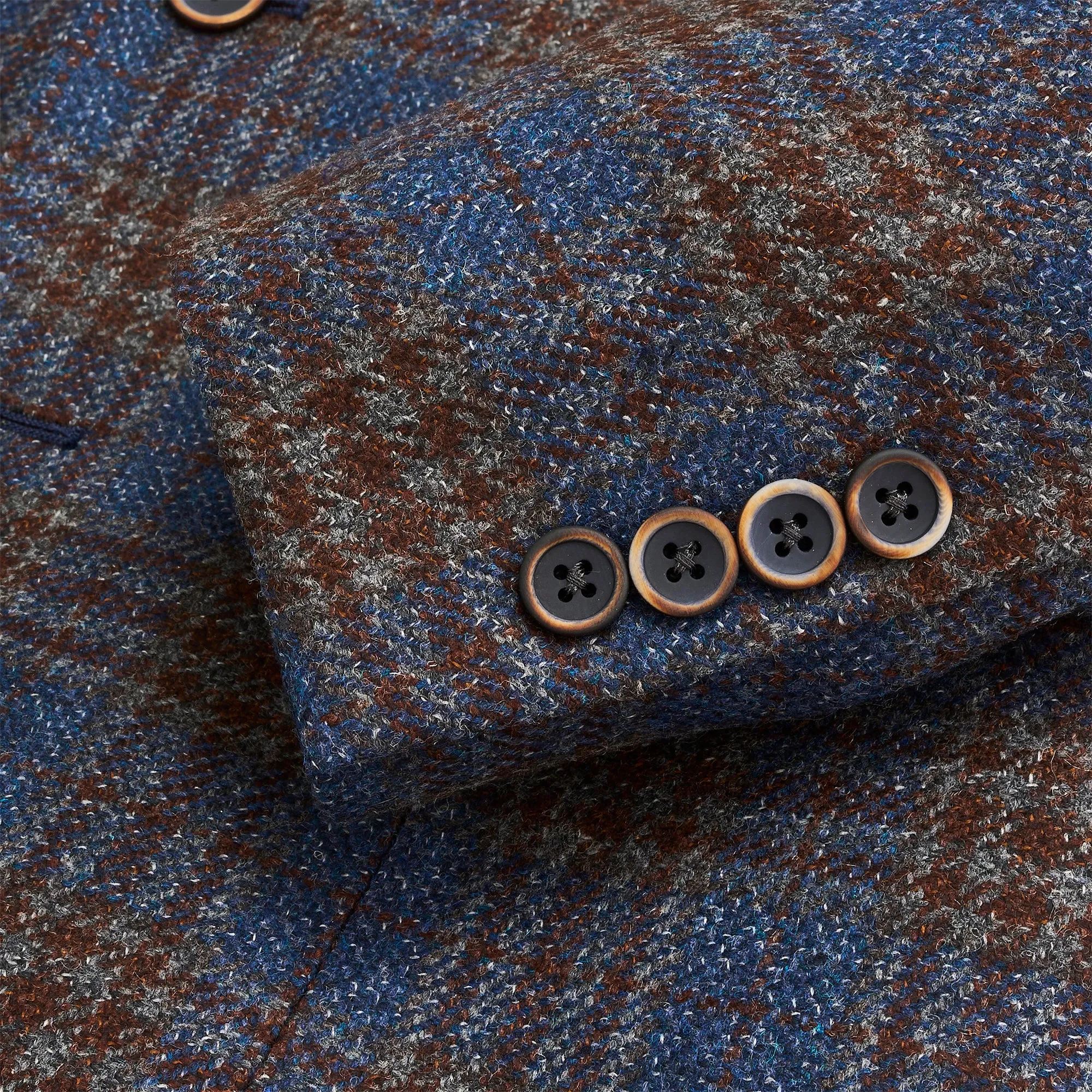 Fondant Plaid Sport Coat - Chocolate Fondant