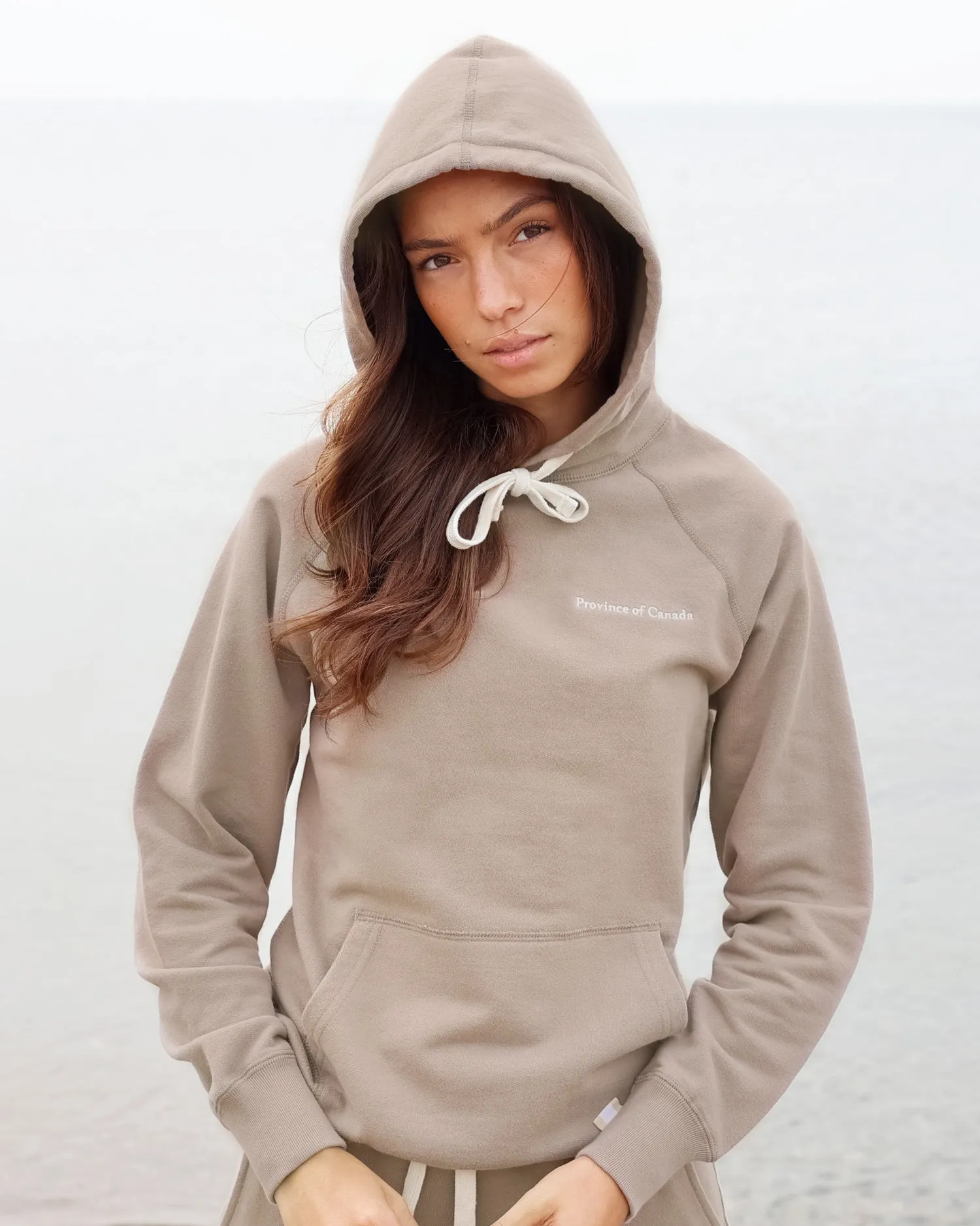 French Terry Hoodie Truffle - Unisex