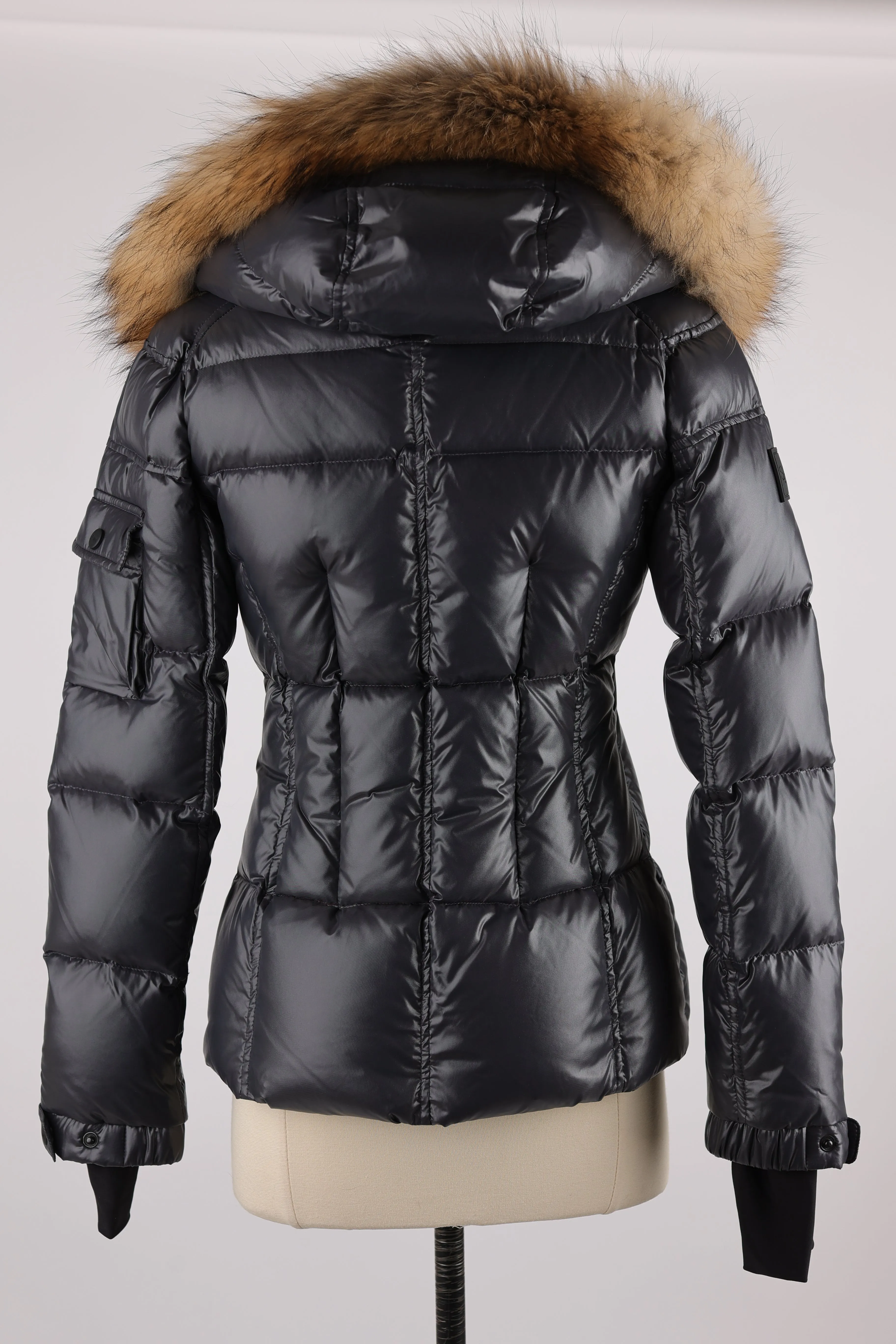 Fur Hooded Down Puffer Jacket