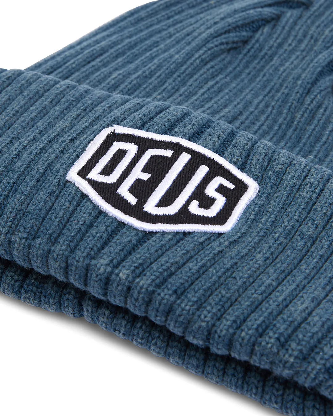 Garment Dyed Shield Beanie - Atlantic Deep