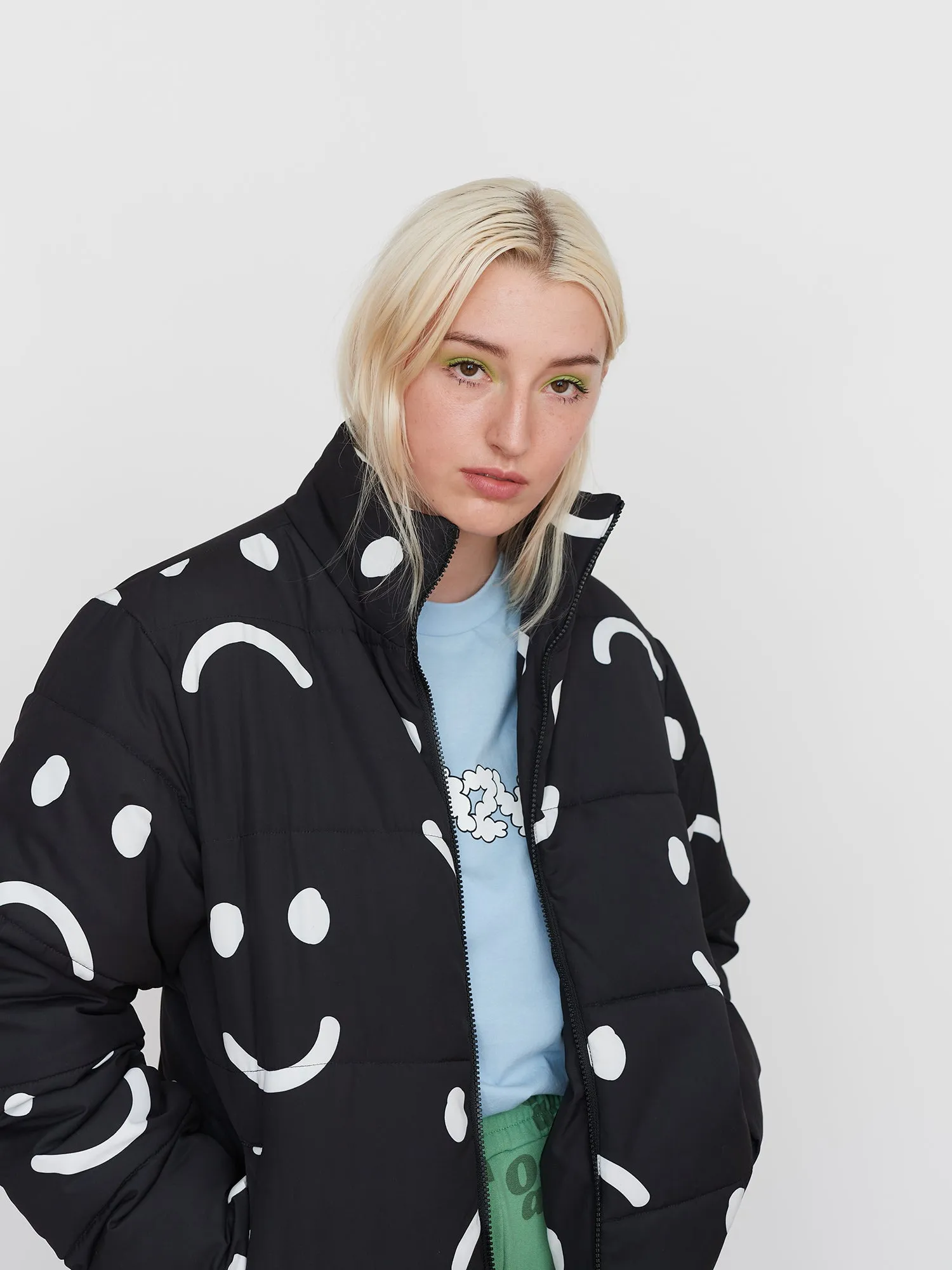 Happy Sad Short Puffer Jacket