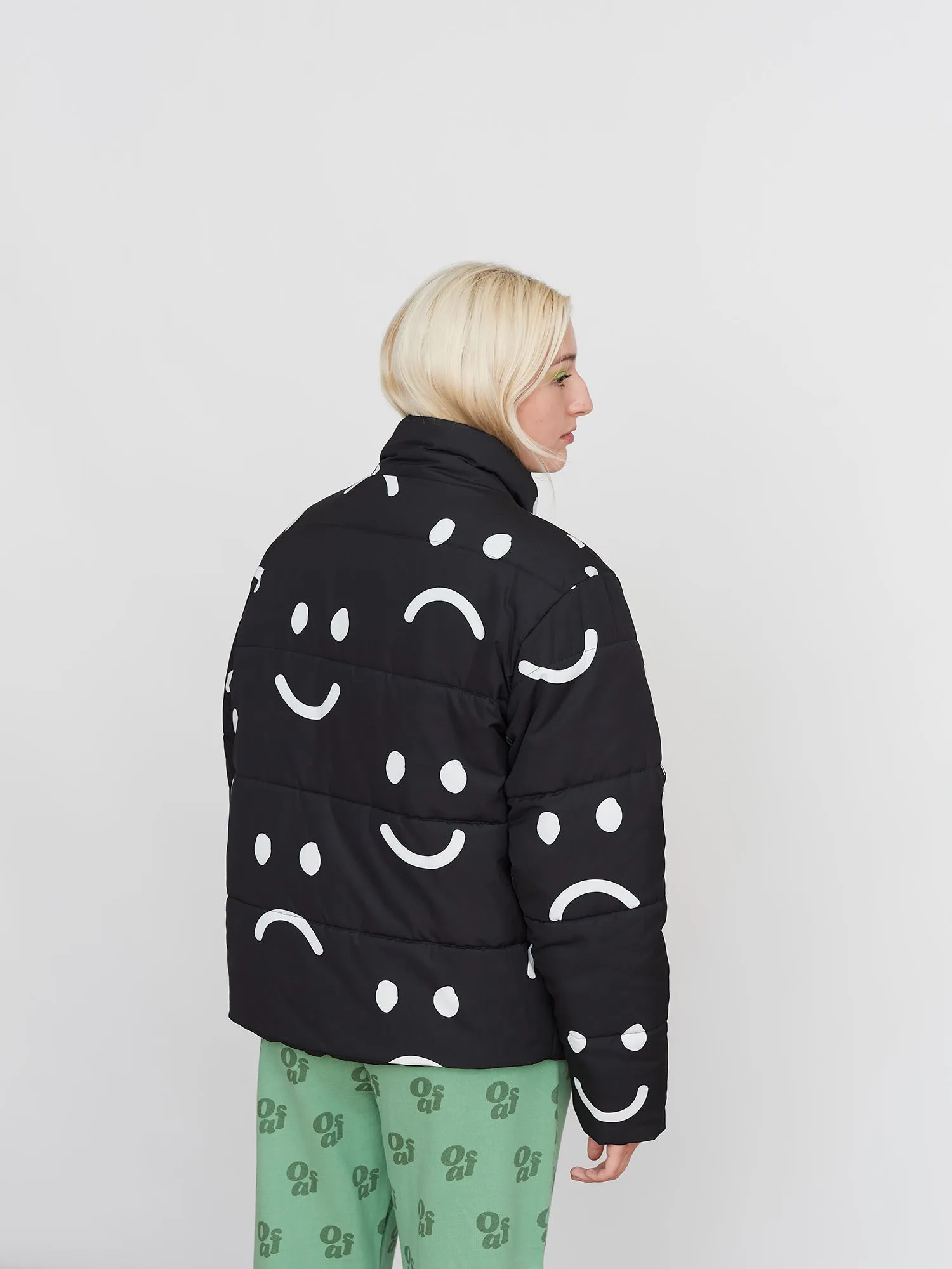 Happy Sad Short Puffer Jacket