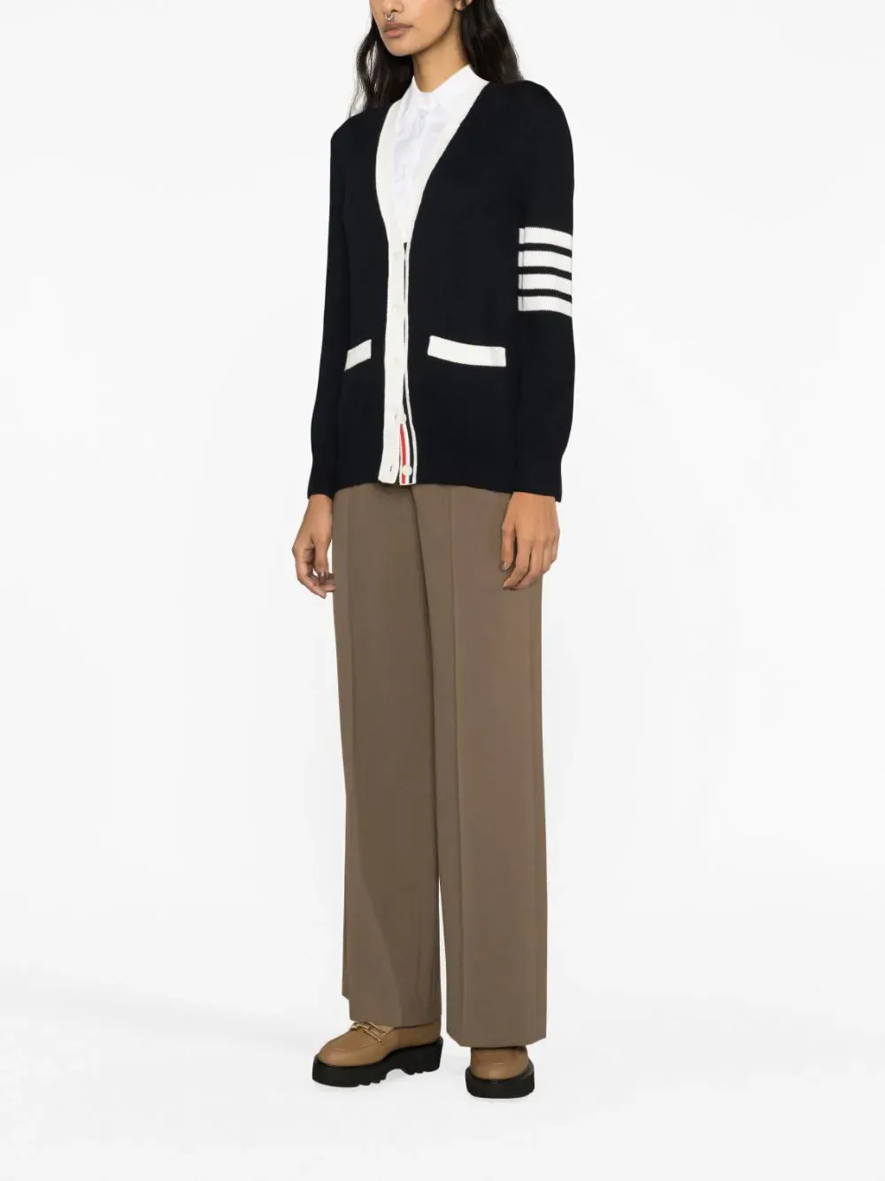 Hector Icon Jersey Stitch Intarsia Cardigan