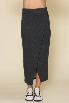 High Slit Wrap Skirt