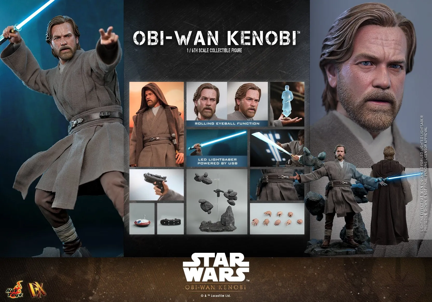 Hot Toys - DX26 - Star Wars: Obi-Wan Kenobi - 1/6th scale Obi-Wan Kenobi Collectible Figure