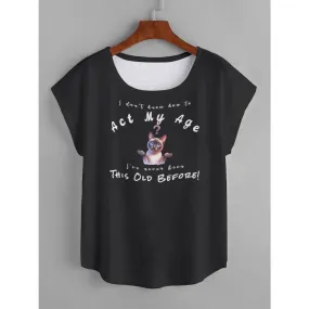 I Don't Know How to Act My Age Women's Siamese Cat T-shirt