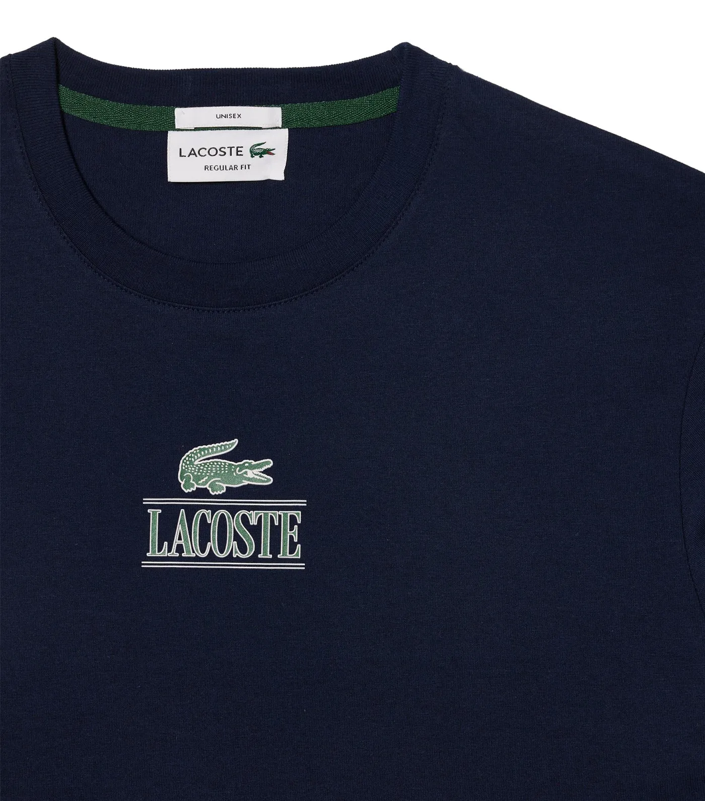 Iconic Print Cotton Jersey T-Shirt Navy Blue