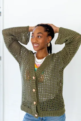 Issa Mesh Cardigan // Crochet PDF Pattern