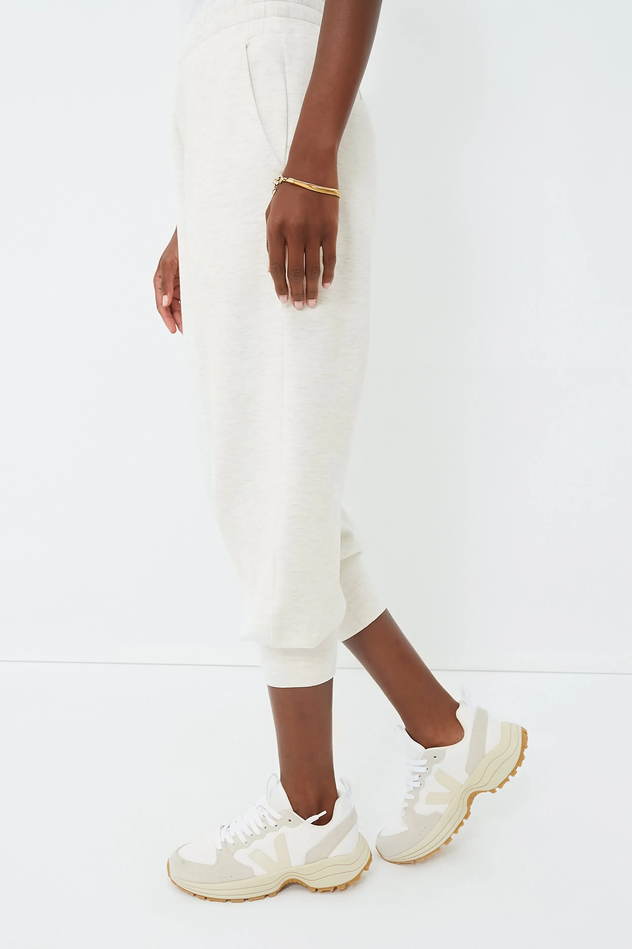 Ivory Marl The Relaxed Pant 25