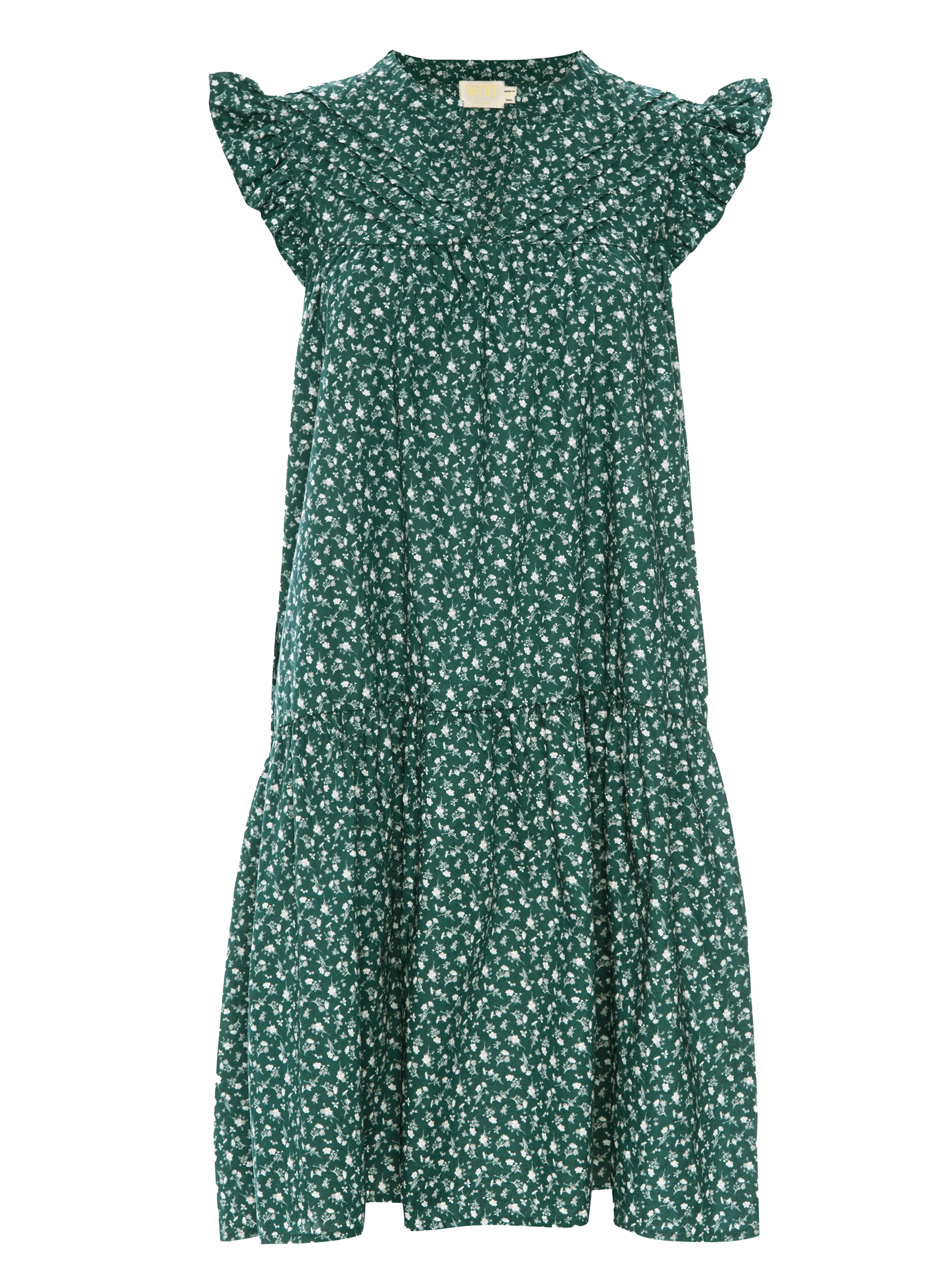 Jasmine Dress - Emerald Floral