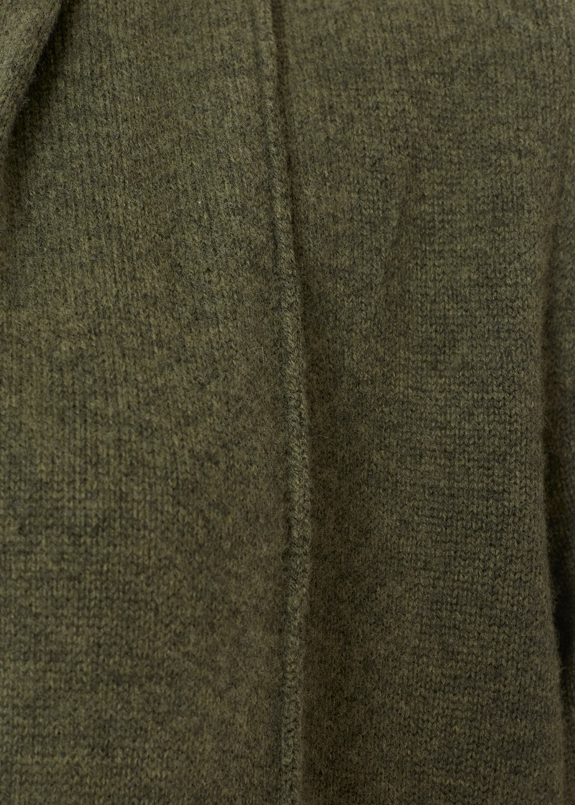 Jess Olive Wool Long Cardigan