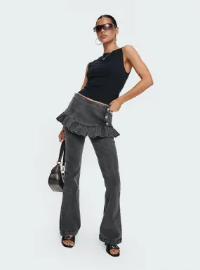 Jordynne Layered Pant Washed Black