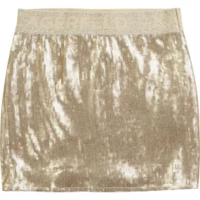 Karl Lagerfeld Gold Skirt