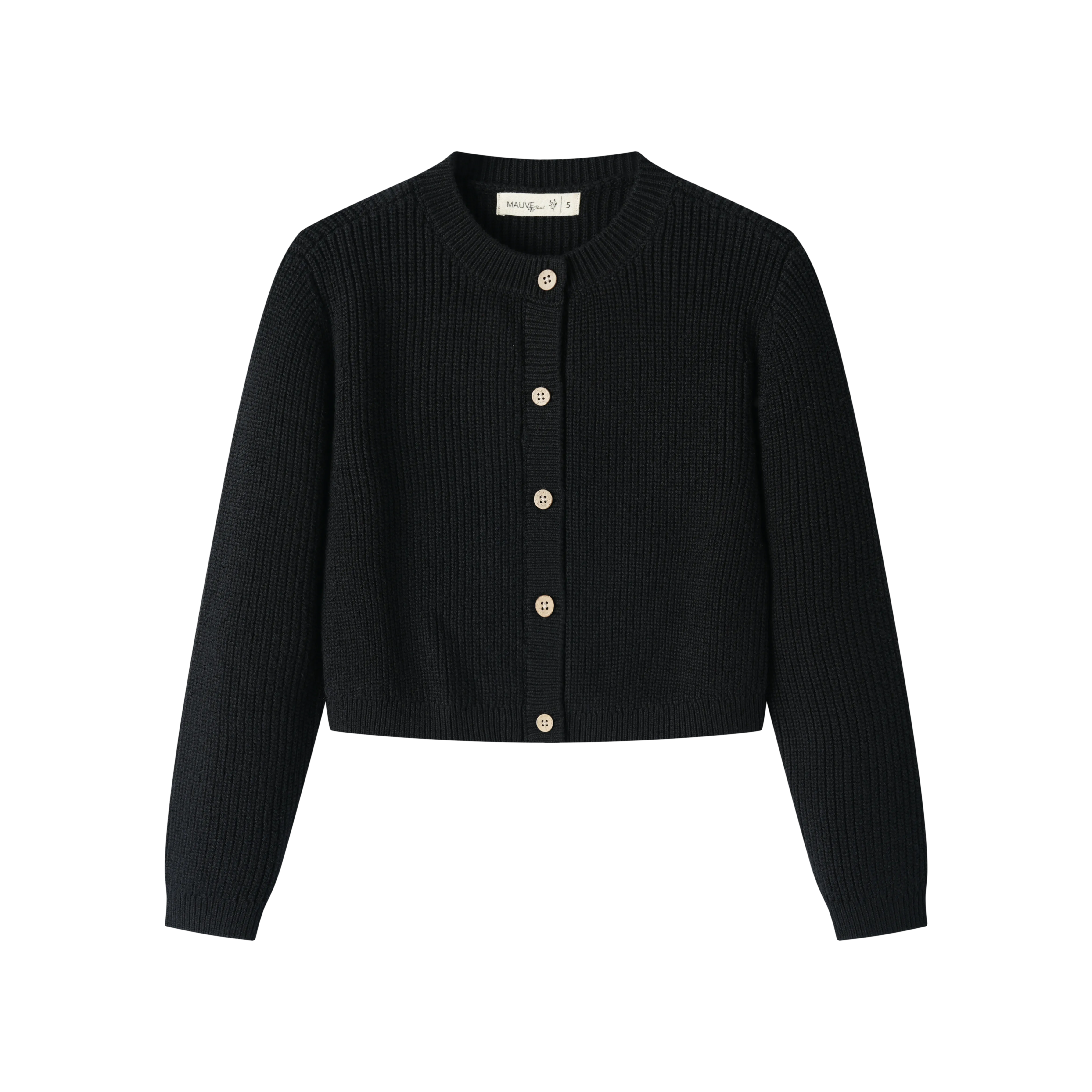 KNIT CARDIGAN-BLACK