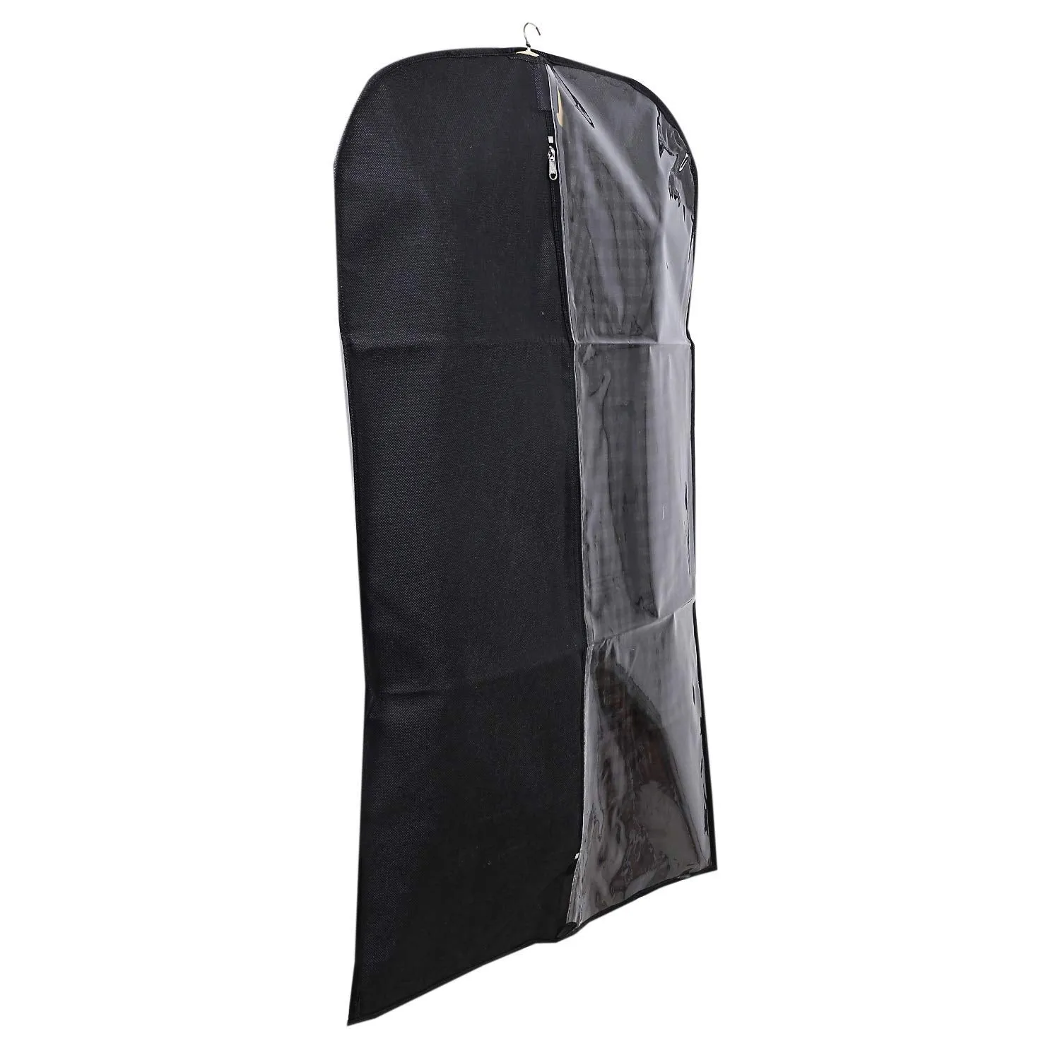 Kuber Industries 12 Pieces Half Transparent Non Woven Men's Coat Blazer Suit Cover (Black) -CTKTC41364