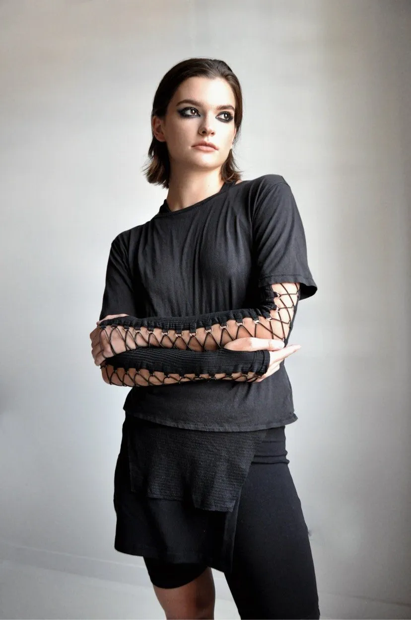 Lace Up Armwarmers [Last M, L, XL]