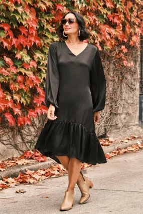 Laurel Long Sleeve Dress Black