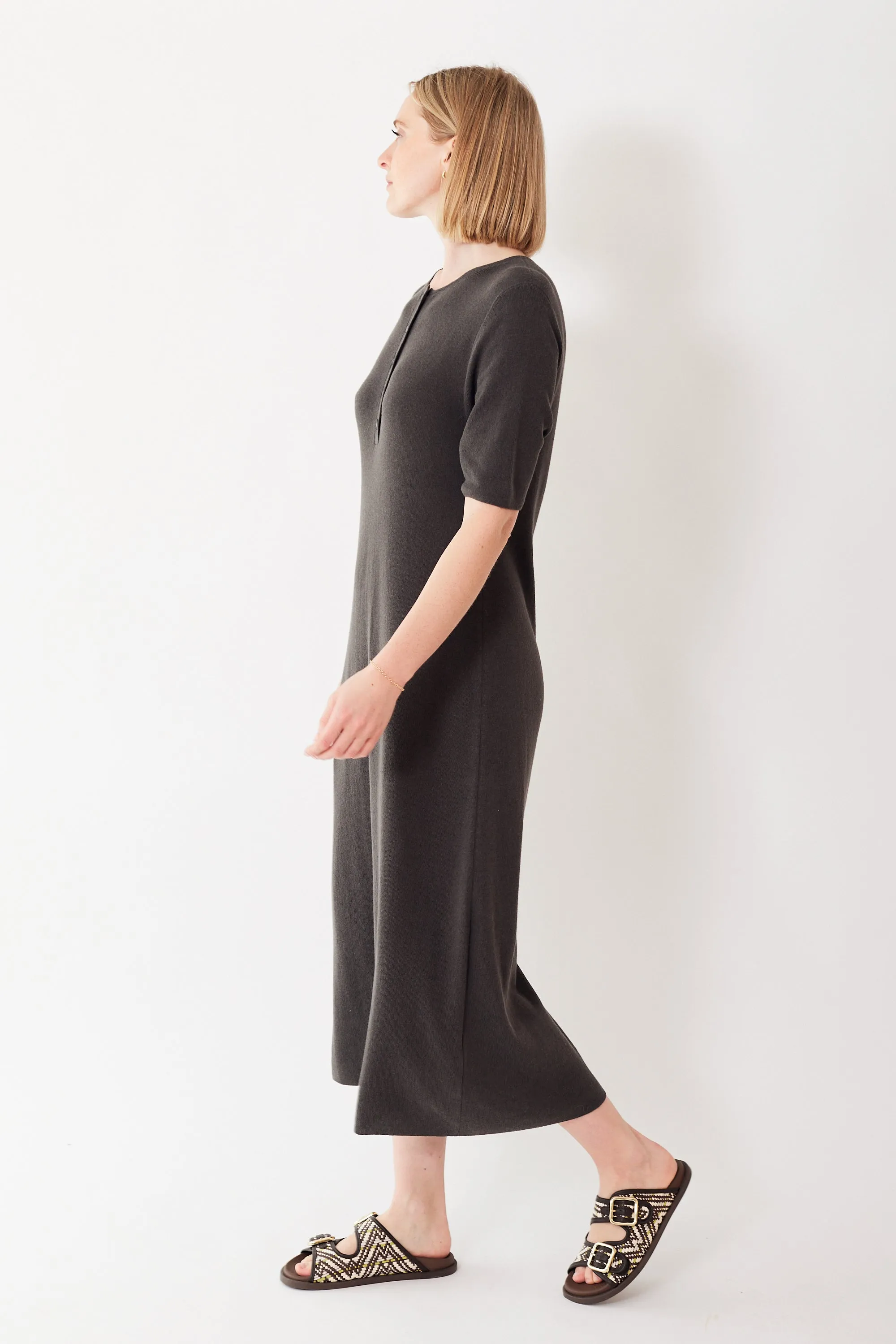 Lauren Manoogian Rib Henley Dress