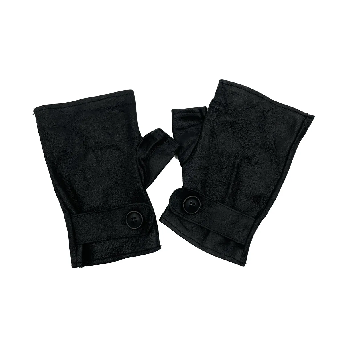 LEATHER FINGERLESS GLOVES