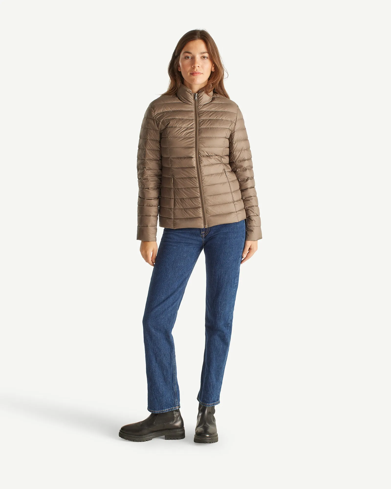 Lightweight down jacket Taupe Cha