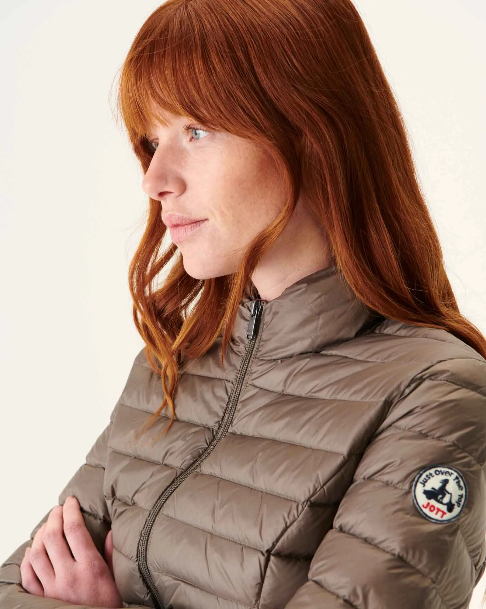 Lightweight down jacket Taupe Cha