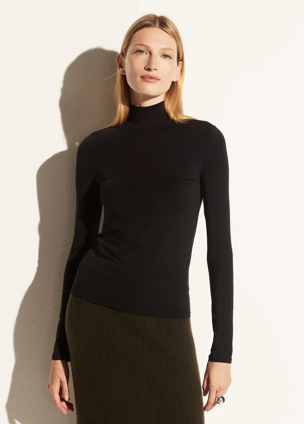 Long Sleeve Turtleneck - Black