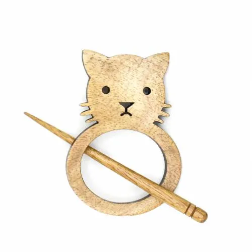 LYKKE Crafts Shawl Pin CAT