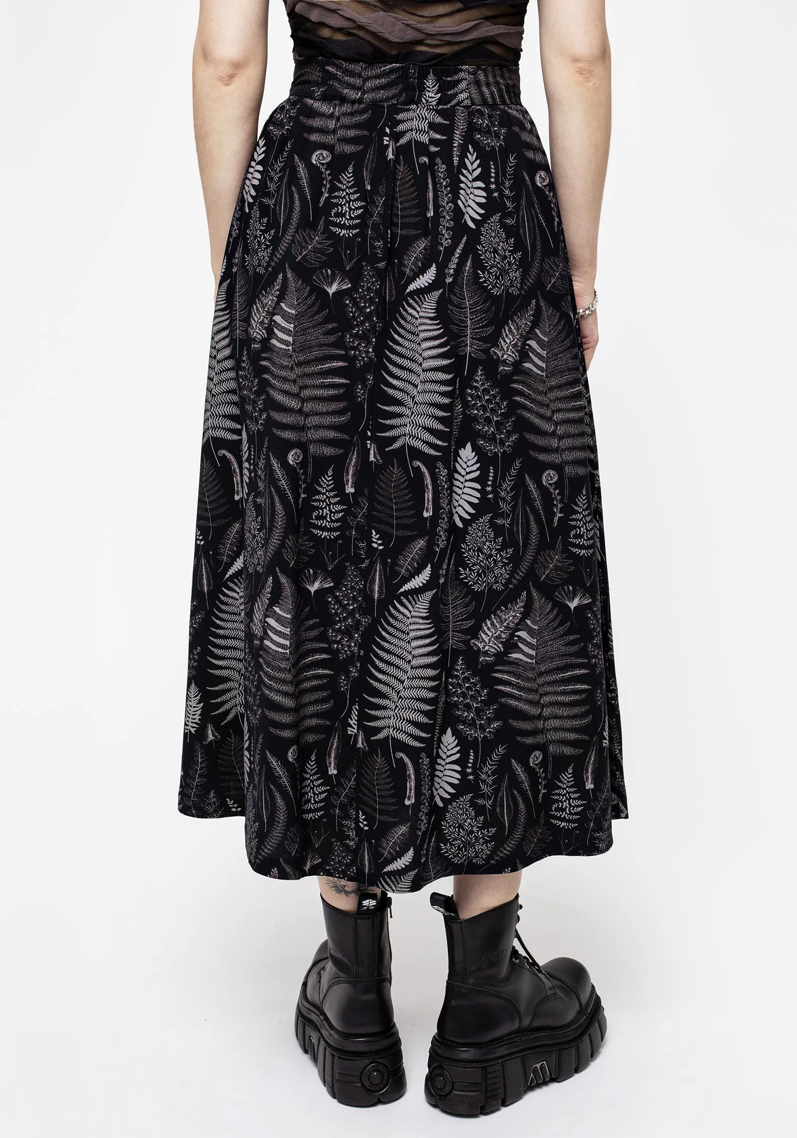 Maidenhair Button Up Midi Skirt