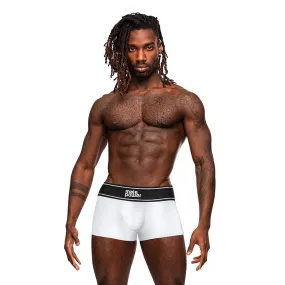 Male Power Modal Rib Pouch Short White M