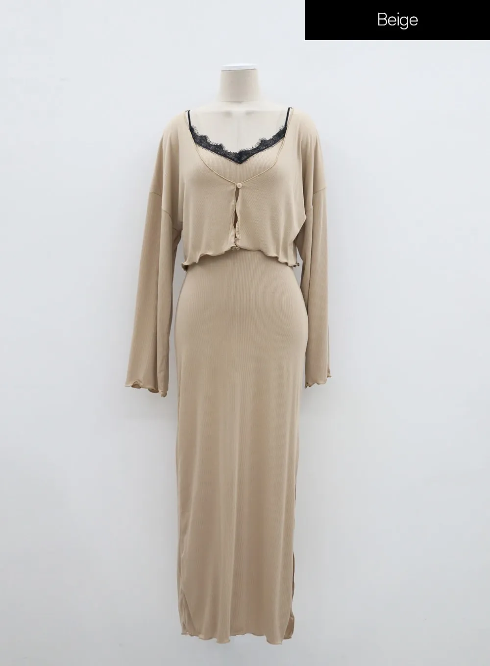 Maxi Dress And Cardigan Set IM322