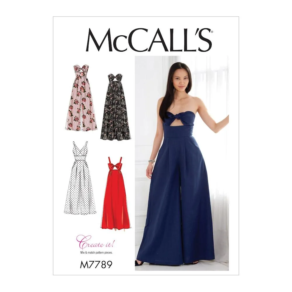 McCall's Pattern M7789 Misses' Dresses and Jumpsuits