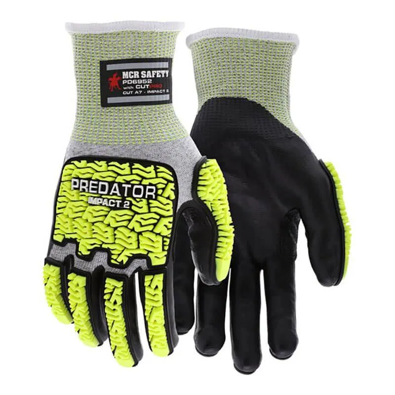 MCR Predator Hi-Vis Mechanics Glove w/HyperMax PD6952 12 pairs