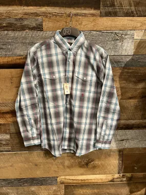 Men's Gray Cloud Plaid Shirt