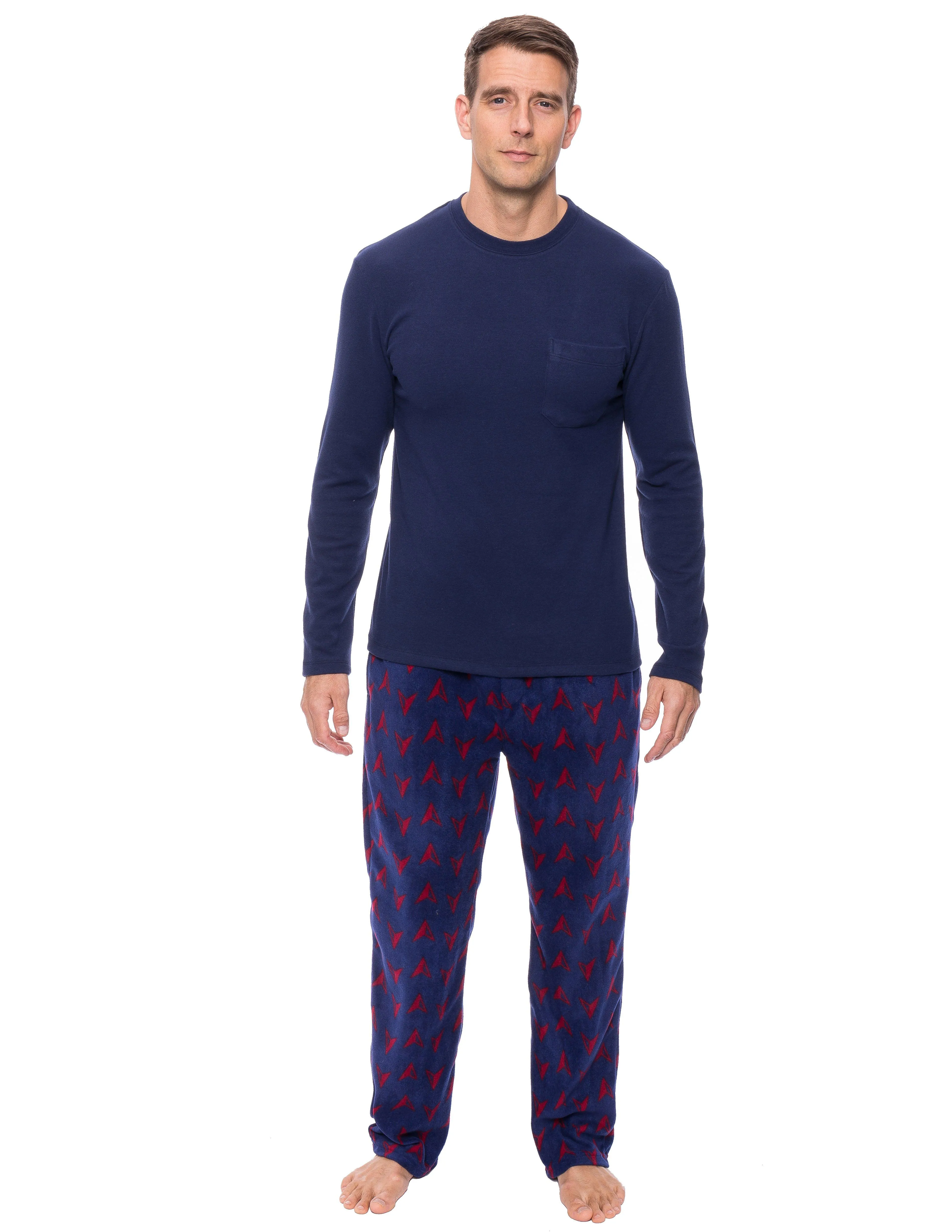 Mens Microfleece Lounge Set