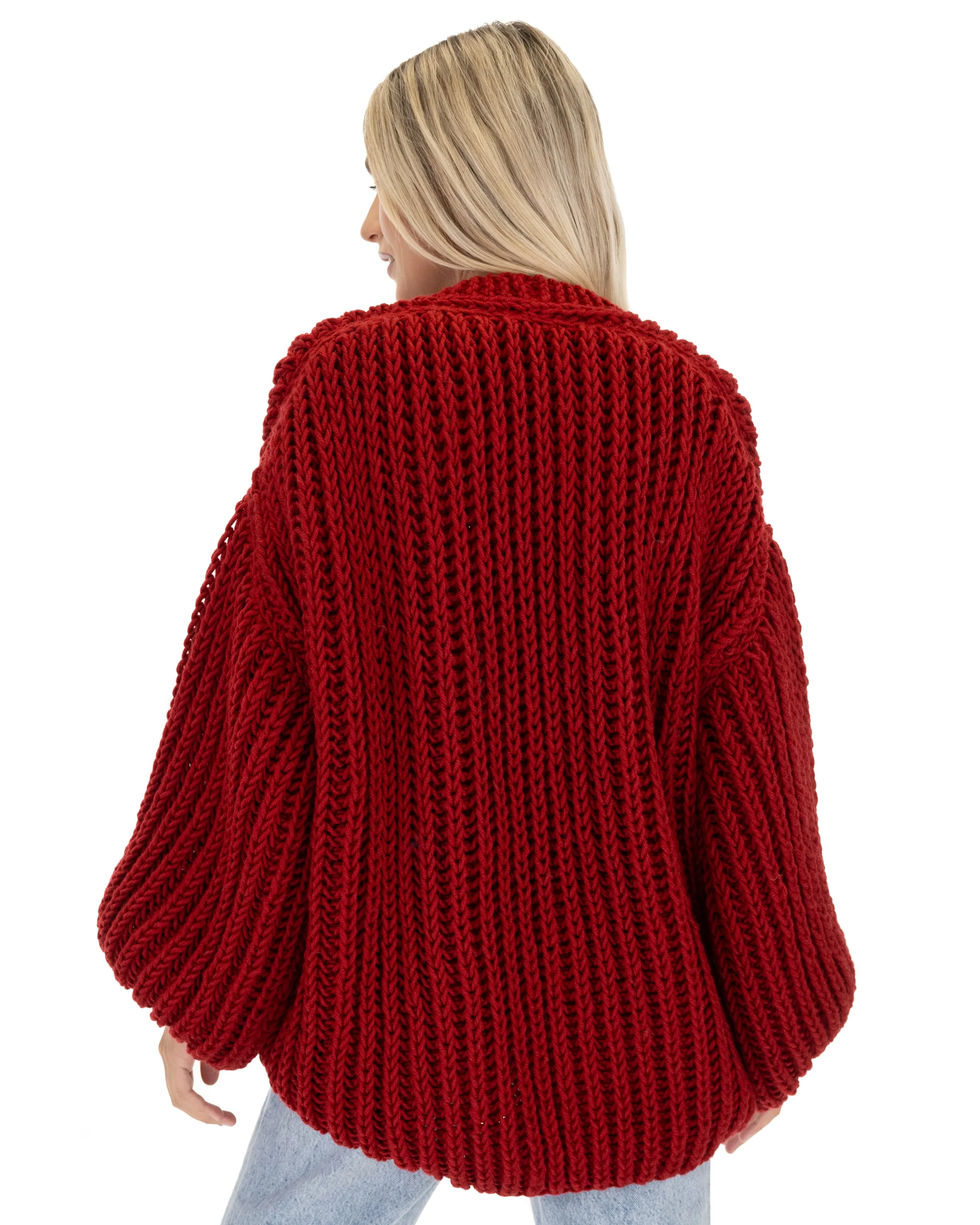 Merino Balloon Cardigan