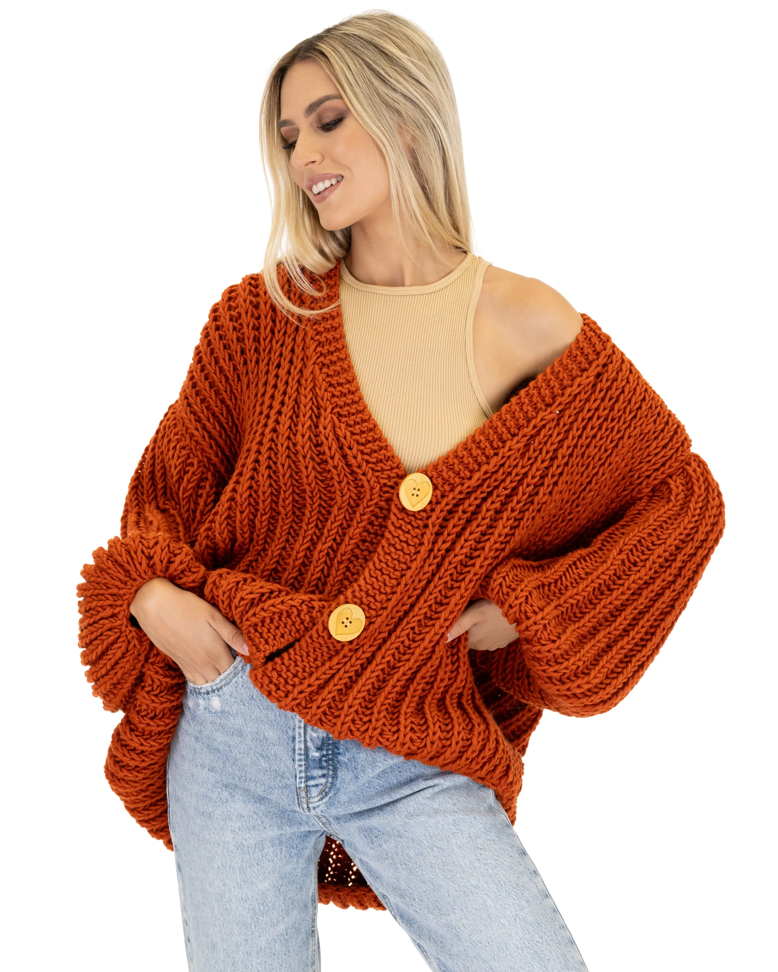 Merino Balloon Cardigan