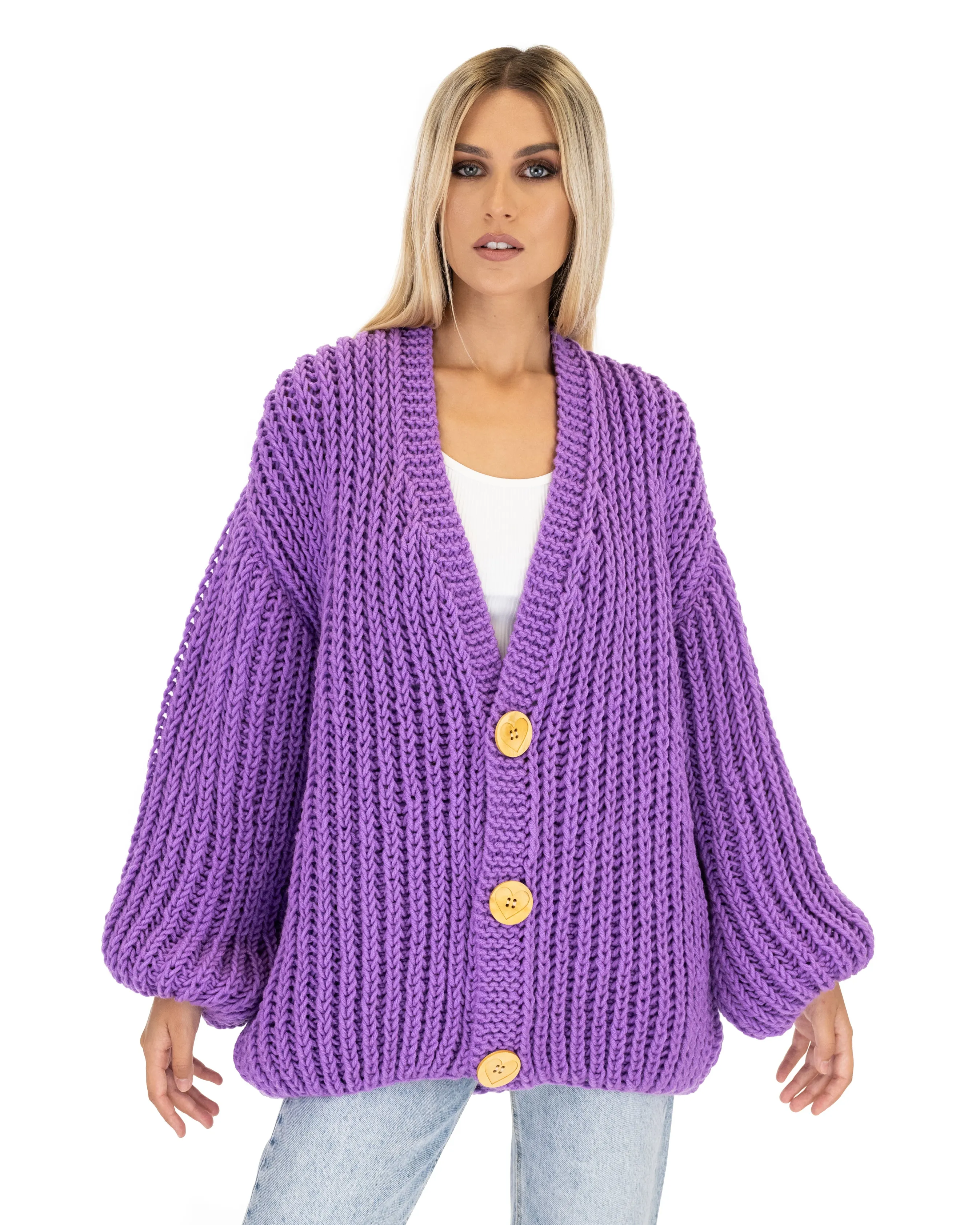 Merino Balloon Cardigan