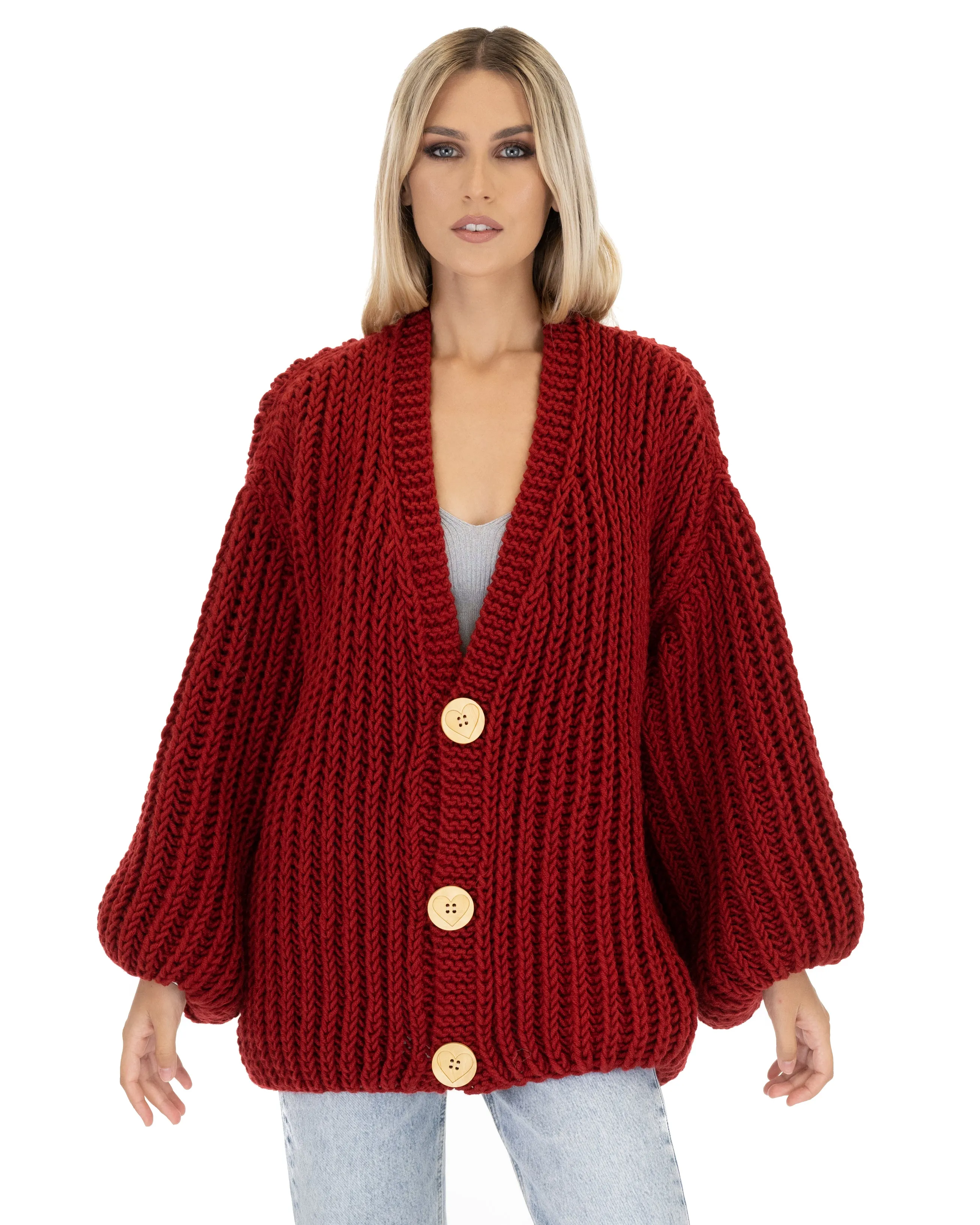 Merino Balloon Cardigan