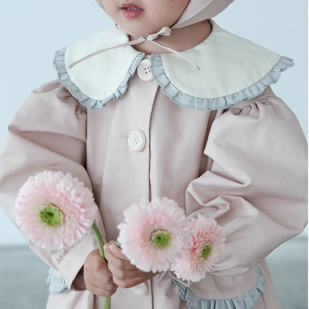 Mes Kids Des Fluers :: Petal Collar Trench Coat Pink