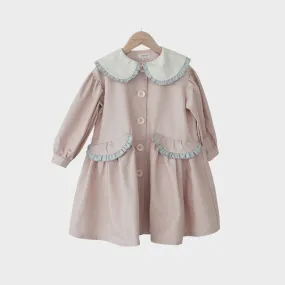 Mes Kids Des Fluers :: Petal Collar Trench Coat Pink