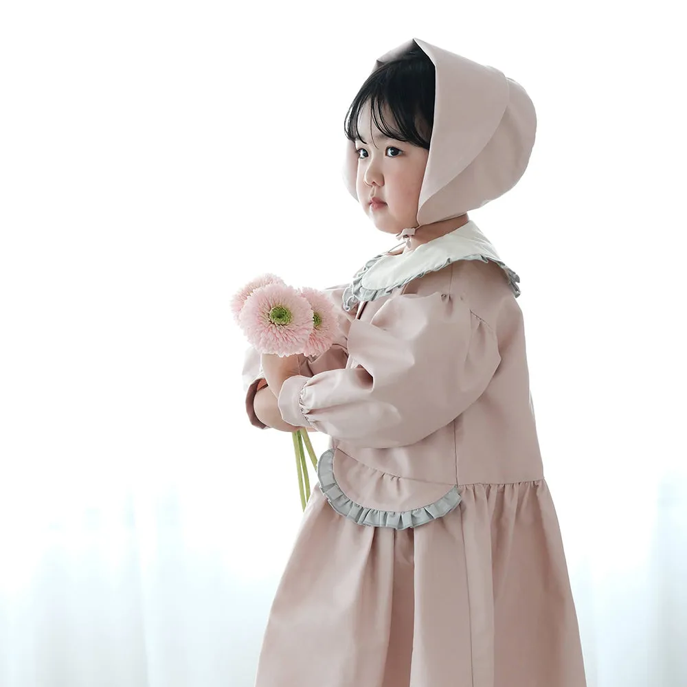 Mes Kids Des Fluers :: Petal Collar Trench Coat Pink