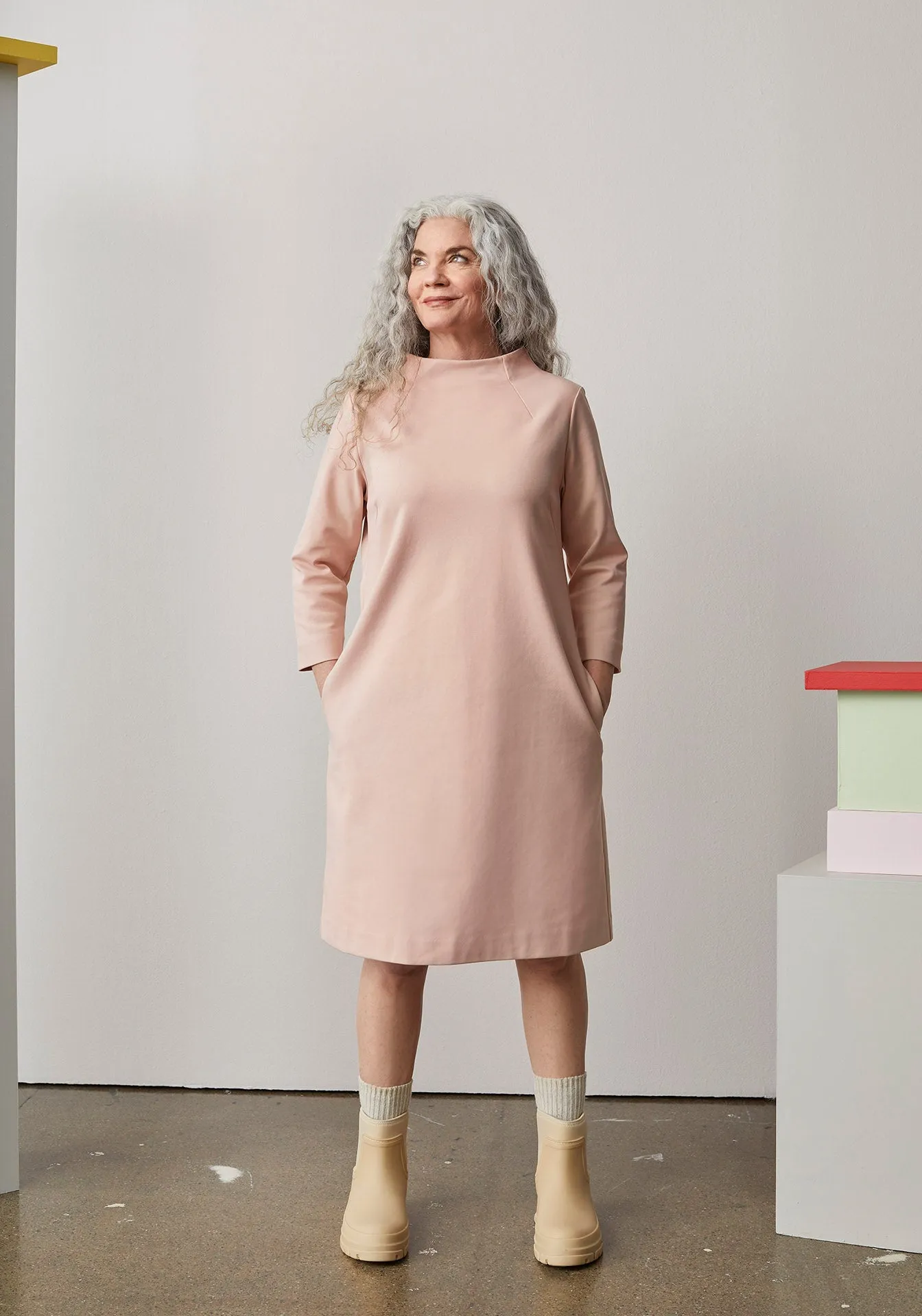 Midi Dress Misty Pink