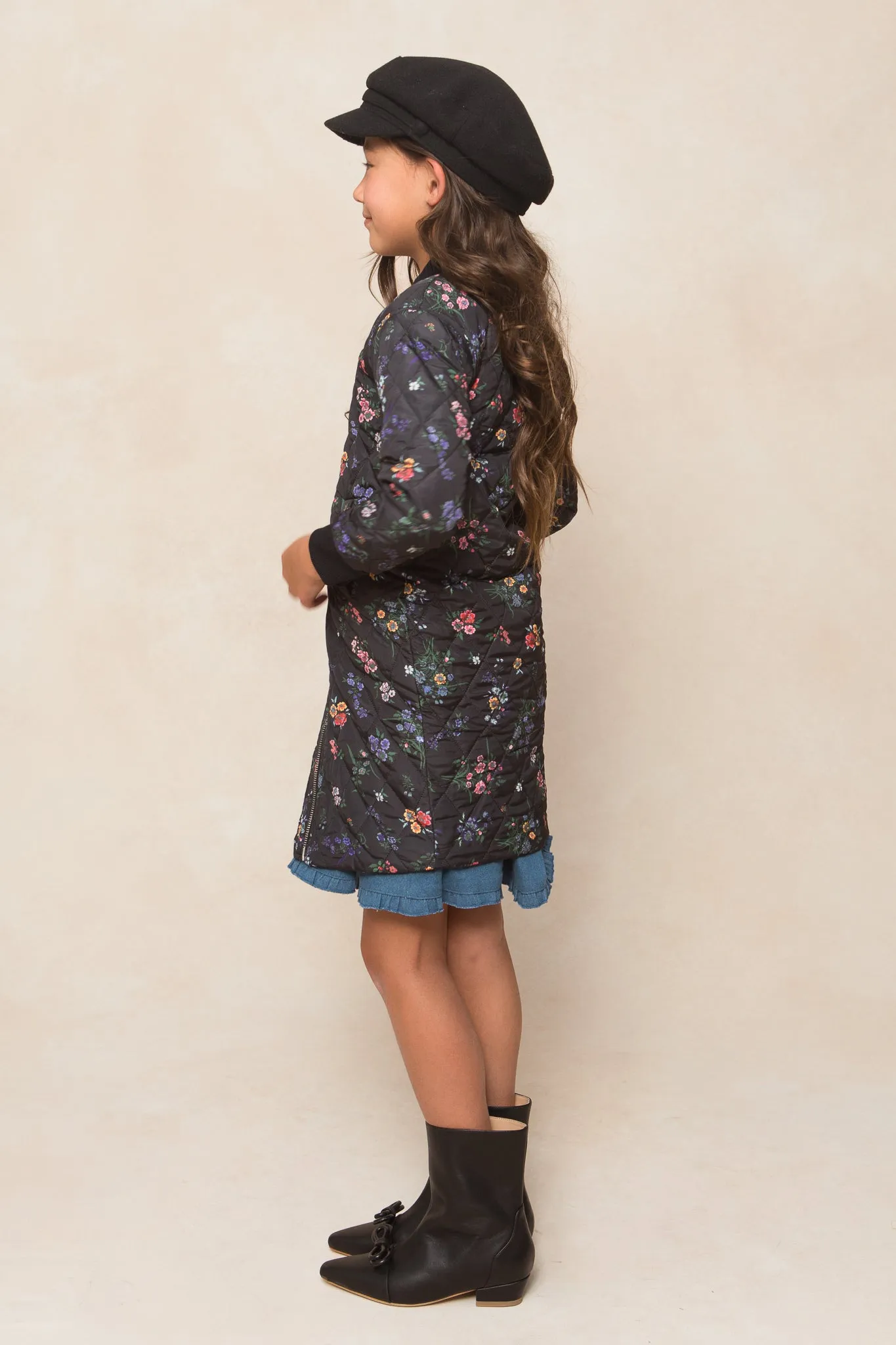 Mini Harlowe Quilted Jacket in Floral - FINAL SALE