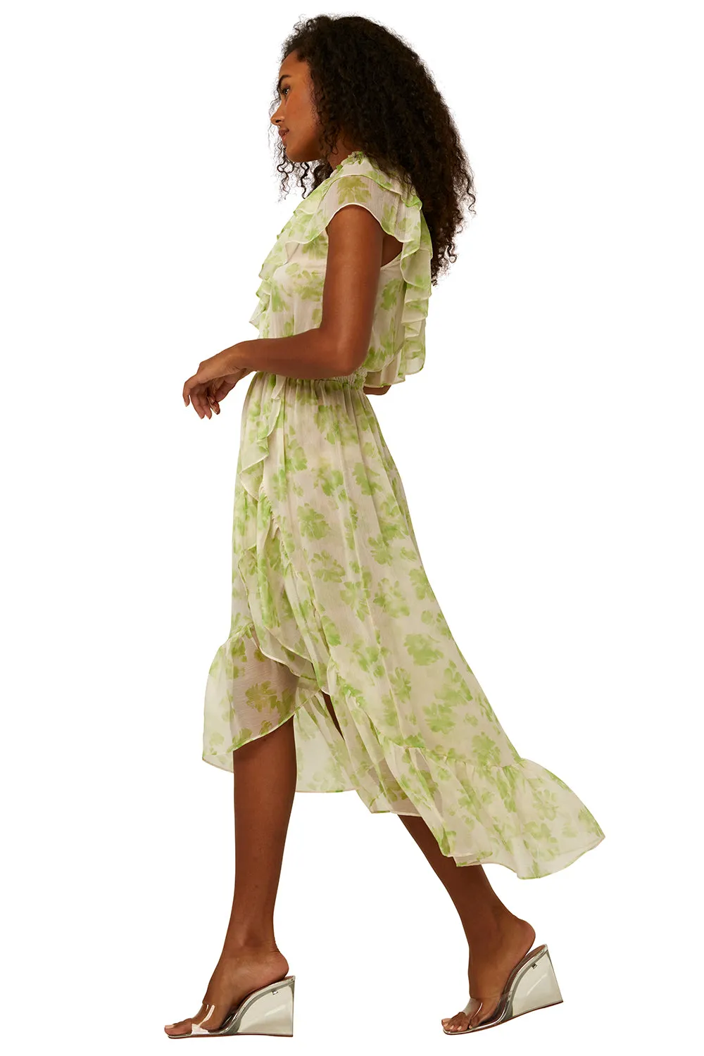 Misa - Rumi Dress in Honeydew Blossom