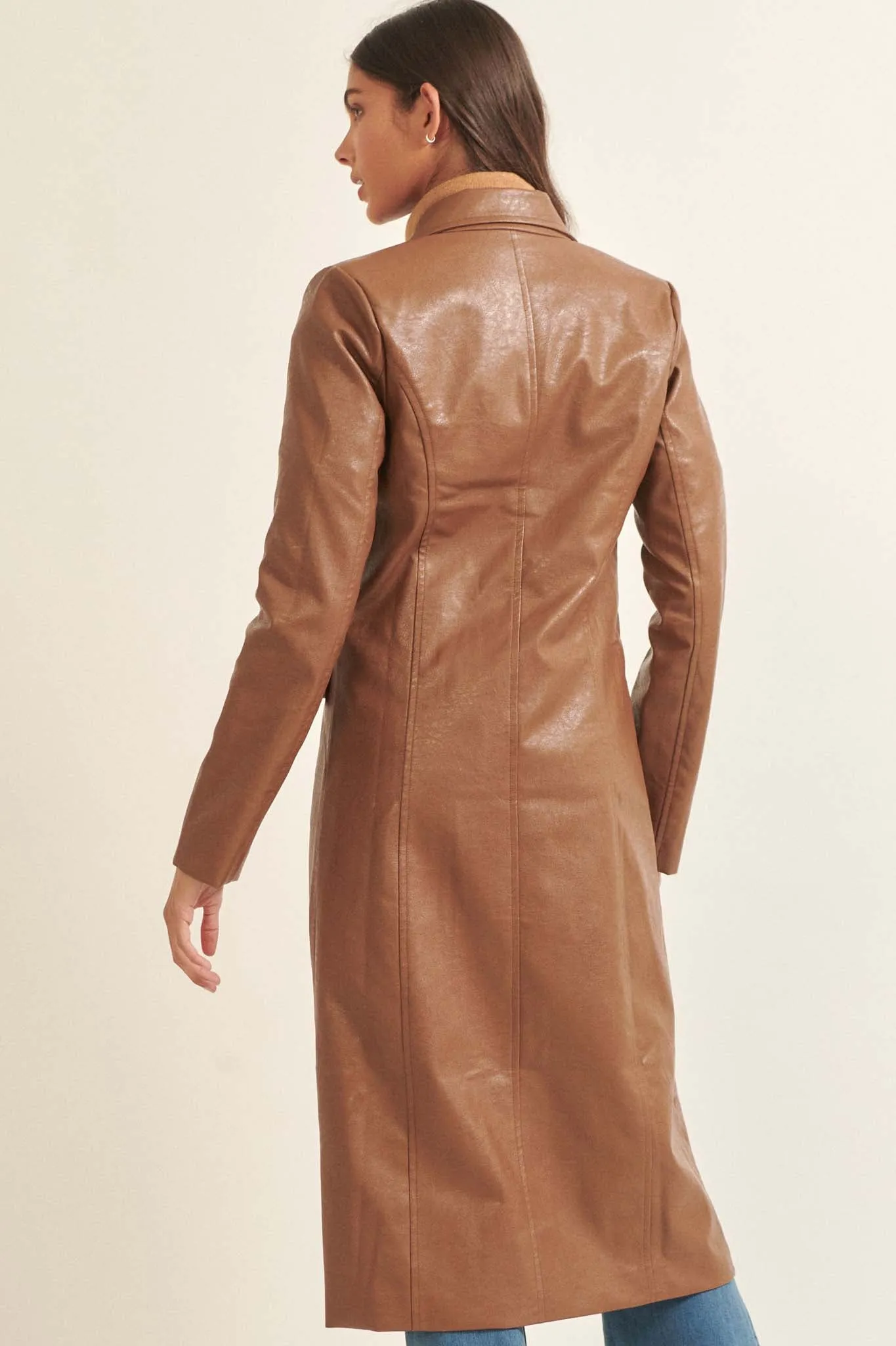 Mod Squad Vegan Leather Trench Coat