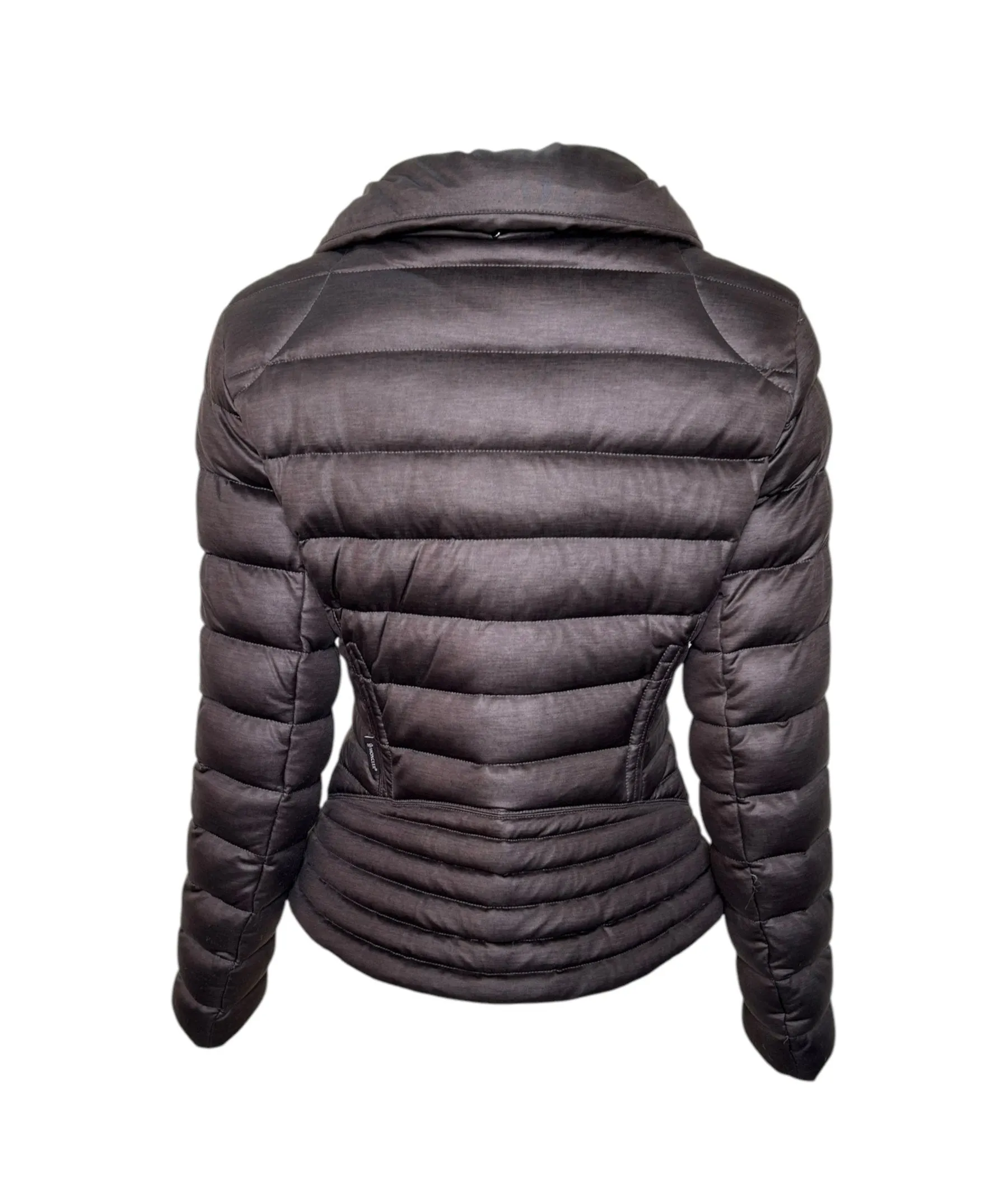 Moncler Taupe Puffer Down-Feather Zip-Front Jacket